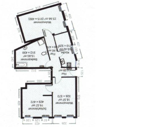 a floor plan of a house at SleepArt-Naumburg 