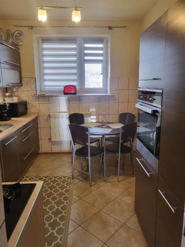 A kitchen or kitchenette at 3-pokojowe mieszkanie do wynajęcia, Tylicz