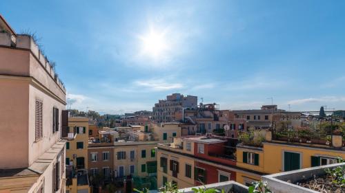 a view of a city from a building at Hotel Center 1 in Rome
