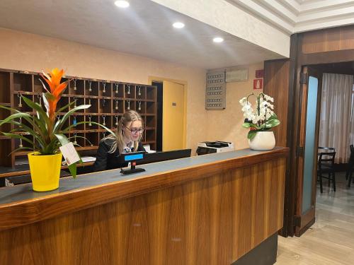 Lobbyn eller receptionsområdet på Hotel Friuli