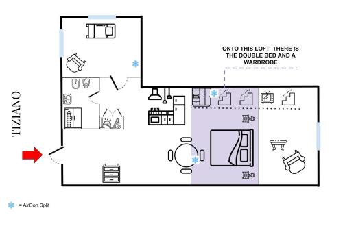 Tiziano big penthouse in the Oltrarno