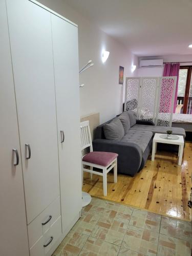 Χώρος καθιστικού στο Apartmani Lotos