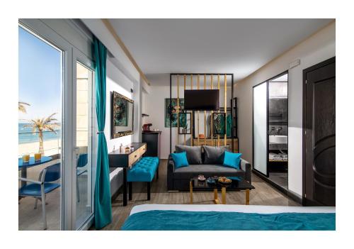 Posezení v ubytování Platinum Suites