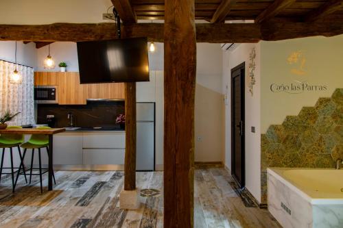 Η κουζίνα ή μικρή κουζίνα στο Apartamentos Caño las Parras