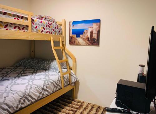 Katil dua tingkat atau katil-katil dua tingkat dalam bilik di Vista al Mar
