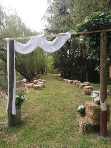 Zahrada ubytování Hacienda Moncora, un lugar hermoso para toda la familia y los amigos