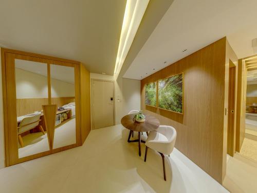 Amazon Taiamã Hotelにあるベッド