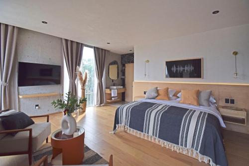 TV a/nebo společenská místnost v ubytování Boutique Hotel Durango219