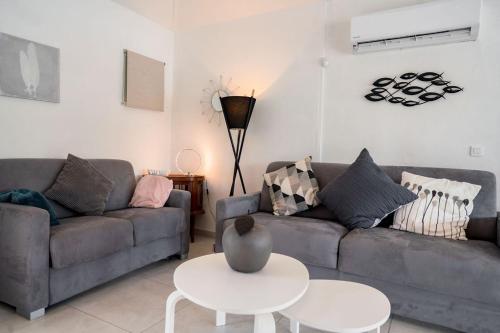 Zona de estar de Les Balcons d'Oyster Pond
