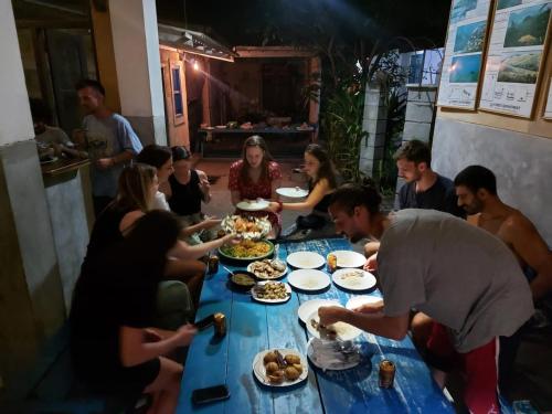 A restaurant or other place to eat at Cycling Hostel Sri Lanka