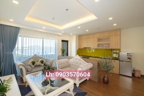 Kuchyň nebo kuchyňský kout v ubytování Quy Nhon Chillin' Apartment - FLC Sea Căn Hộ Hướng Biển Trung Tâm TP