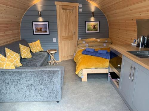 Katil atau katil-katil dalam bilik di The Boathouse pod