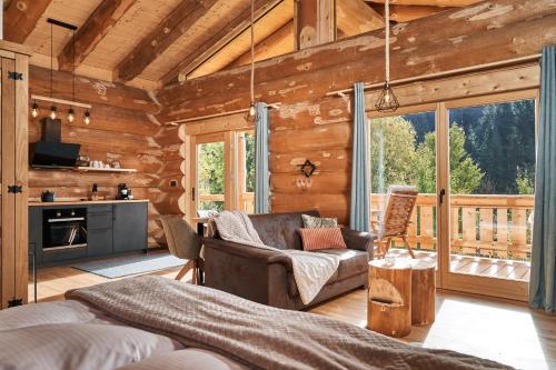 Una cocina o cocineta en Jakob Chalets