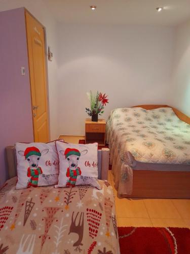 Llit o llits en una habitació de Apartment boulevard Cetate