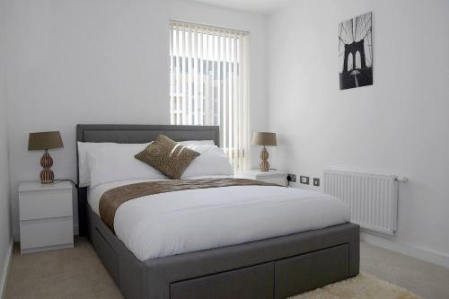 Postel nebo postele na pokoji v ubytování East Central London - Sleeps 6 - Pet Friendly
