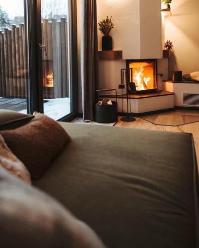 Posezení v ubytování Asten-Chalets