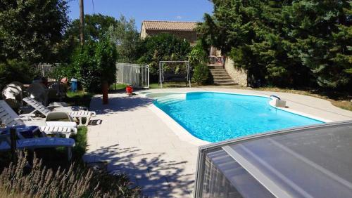 Maison de 2 chambres avec piscine partagee jardin amenage et wifi a Saint Marcel les Sauzet