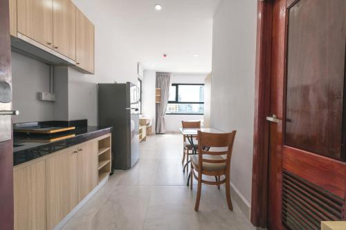 Η κουζίνα ή μικρή κουζίνα στο Residence 110 (Hotel and Apartments)