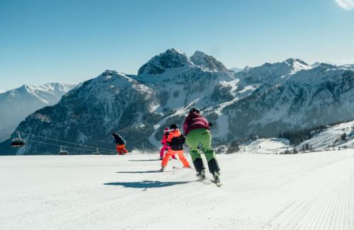 Skiing at the holiday home or nearby