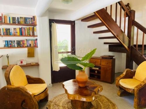Ruang duduk di Casa da Lua