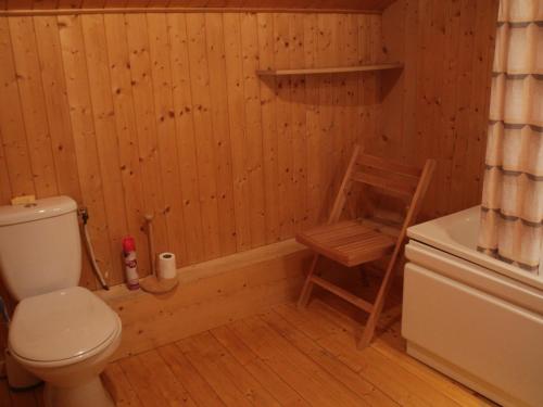 a bathroom with a toilet and a bath tub at Chalet Châtel, 5 pièces, 8 personnes - FR-1-200-212 in Châtel