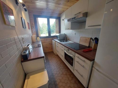 Een keuken of kitchenette bij Appartement Les Deux Alpes, 3 pièces, 6 personnes - FR-1-516-192