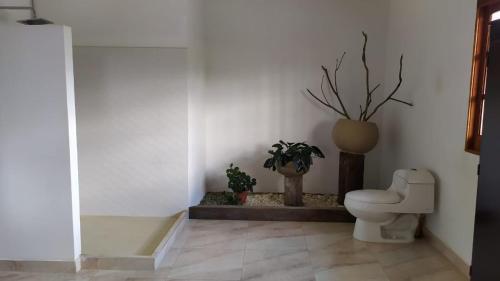 A bathroom at Tarazá Casa Campestre
