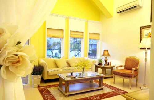 Zona de estar de The Dew B&B 晨露庄 民宿