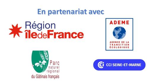 a logo for the region held france at La plaine de l'Angelus in Chailly-en-Bière
