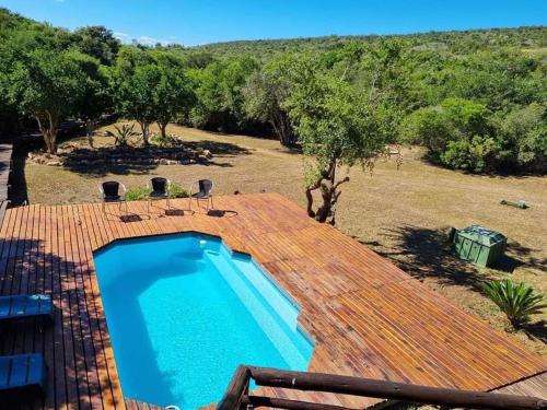 une piscine sur le toit d'une maison dans l'établissement Coombs View Reserve, à Grahamstown