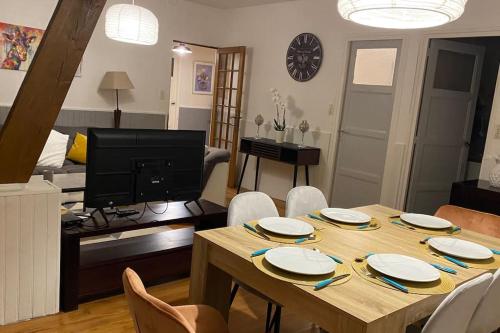 Posezení v ubytování Charmant appartement dans l’Orne !