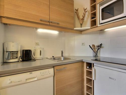 Studio cabine 4 pers, proche pistes avec balcon