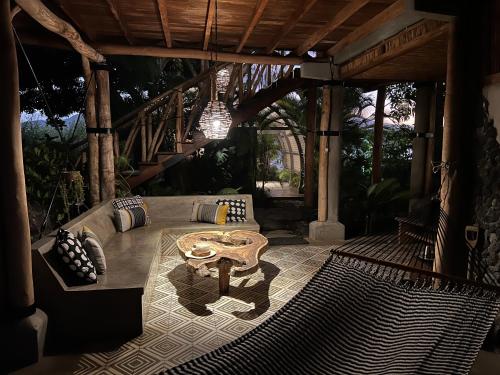Isleta El Espino Ecolodgeにあるシーティングエリア