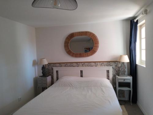 Voodi või voodid majutusasutuse Appartement T2 au Cap Brun Toulon toas