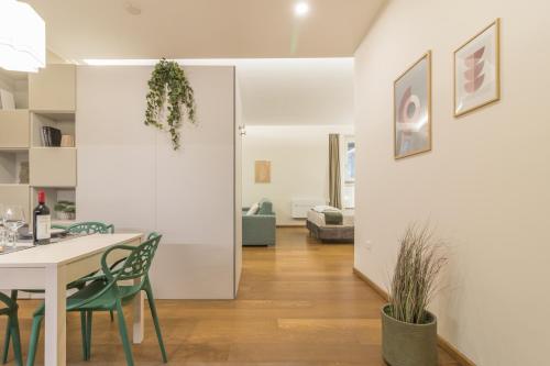 Kuchyň nebo kuchyňský kout v ubytování Tuscus Apartments