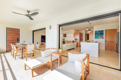 Χώρος καθιστικού στο Cerritos Surf Residences