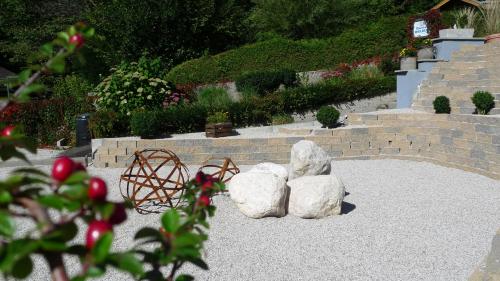 Jardín al aire libre en Gästehaus Waldeck