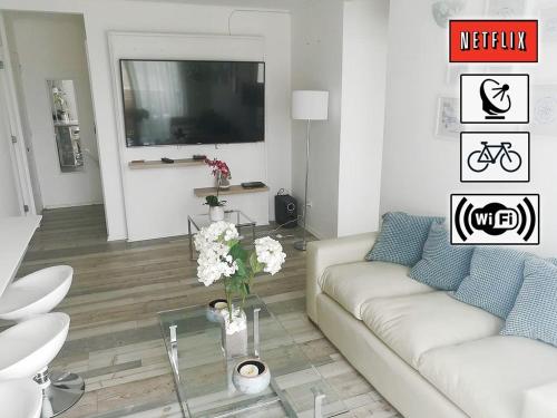 TV/trung tâm giải trí tại Departamento La Serena Full Equipado
