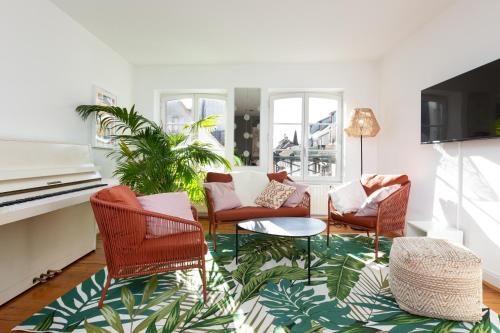 Petite France-Cathédrale, Duplex 100m2- 3 chambres