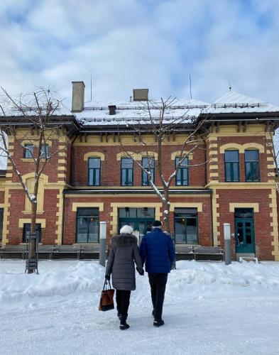 Lillehammer Stasjonen Hostel semasa musim sejuk