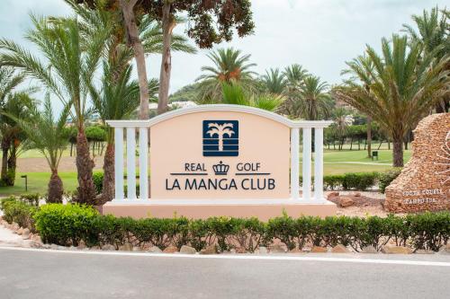 a sign for the la mirada club at a resort at Grand Hyatt La Manga Club Golf & Spa in La Manga del Mar Menor