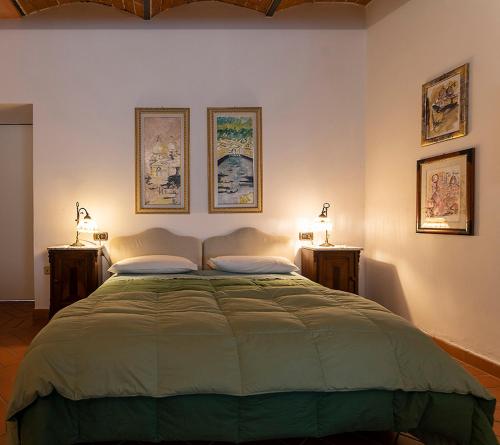 Katil atau katil-katil dalam bilik di Agriturismo Il Bottaccino