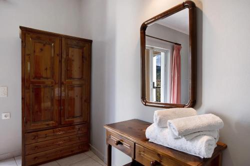 Ένα ή περισσότερα κρεβάτια σε δωμάτιο στο Dolphin Apartment 1