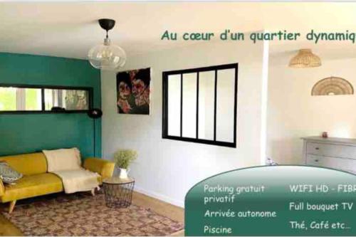 Posteľ alebo postele v izbe v ubytovaní Mon cocoon toulousain cosy appartement idéalement situé