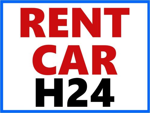 a sign that reads rent car at Arricàmpati Apartments Villa & Bringo Car Rental in Carini