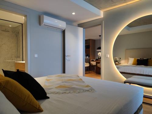 Ένα ή περισσότερα κρεβάτια σε δωμάτιο στο A Proa do Moliceiro