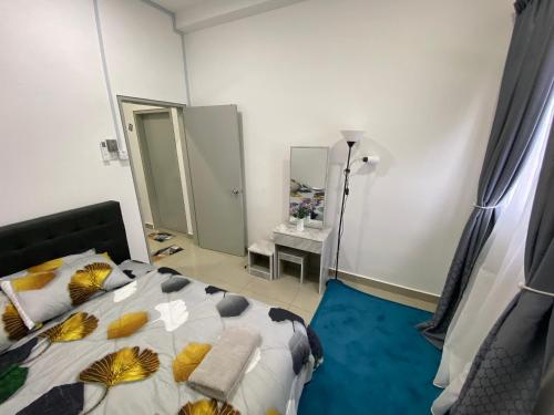 Katil atau katil-katil dalam bilik di SKF Homestay Taman Putra Perdana Puchong
