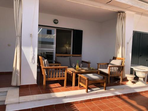Χώρος καθιστικού στο Casa con Tranquilidad