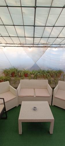a room with couches and a coffee table in a room at Appartamento Lucia in Villanova dʼAsti