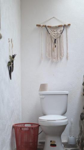 Phòng tắm tại Granja Tzikin